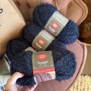 Red Heart Hygge Yarn in Dark Blue
